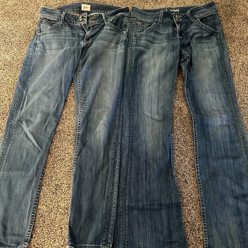 2 pairs of Hudnson jeans size 27 & 28